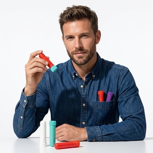 Inhalateur nasal blanc le plus vendu 2026 avec tube en plastique vide de 2 ml et noyau en coton – Produit de santé et de soins - Product Image 3