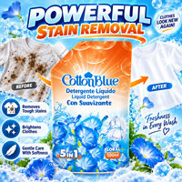 OEM 500ml, fabrication, vente directe, liquide de lavage à la mousse riche de haute qualité, détergent à lessive solide pour élimination des taches, liquide dans un sac