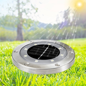 Newish-Luz <span class=keywords><strong>Led</strong></span> Solar para pared de jardín, Estaca de acero inoxidable IP65, impermeable, para <span class=keywords><strong>Patio</strong></span>, exterior, <span class=keywords><strong>luces</strong></span> enterrada - Product Image 2