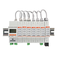 Medidor de Energía Acrel ADW600 Trifásico de 12 Canales con CT de Núcleo Dividido, Montaje en Riel DIN, WiFi, Ethernet, RS485, Protocolo Modbus MQTT