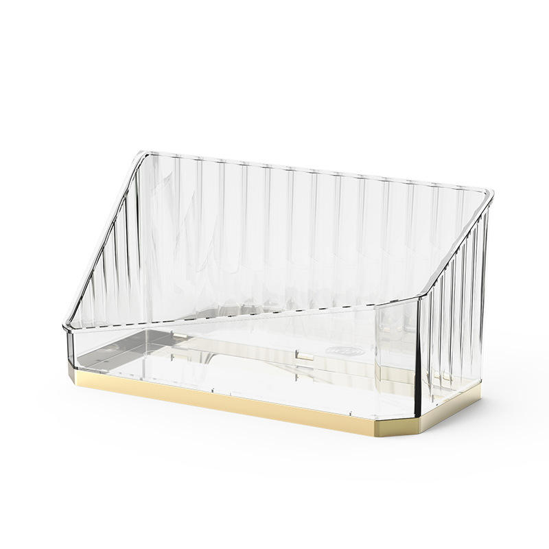 Rangement armoire miroir - porte-brosse [noir transparent]