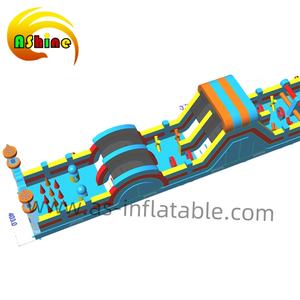 نفق عقبة قابل للنفخ أبيض للأطفال والكبار دورة إعلانية قابلة للنفخ متينة - Product Image 3