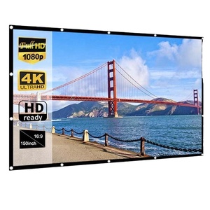 Pantalla de Proyección Exterior Extra Grande, Ligera y Fácil de Transportar, para Campamentos, Picnics, Actividades Nocturnas con Proyector - Product Image 1