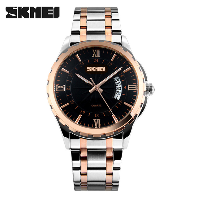 Skmei 9069 Time Date Waterproof Analog Customized Quartz Watch Accept OEM & ODM