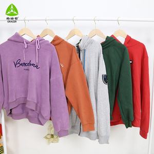 1er Choix Friperie Lots Hommes Femmes Capuches <span class=keywords><strong>Sweat</strong></span>-shirts Balles Vêtements d'Occasion de Marque Hiver Haute Qualité Propre Polyester/Coton - Product Image 4