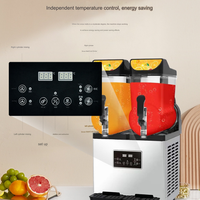 Nouvelle machine à slush industrielle commerciale contrôlée par PLC automatique, 1-2 cylindres, haute productivité, machine à boissons glacées portable