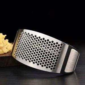 Stainless Steel Garlic Press Manual Garlic Press Crusher Grinder <b>Kitchen</b> <b>Gadgets</b> - Product Image 5