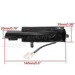 2 Piezas de Luces Intermitentes Dinámicas LED para Espejos Retrovisores Laterales, Lámpara Indicadora de Señal de Giro para Volvo XC60 XC90 S90 V90 2016-2021 - Product Image 6