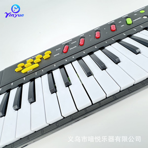 Yinyue 32-<b>Key</b> Electronic Keyboard With Microphone And <b>Usb</b> Cable Educational Toy For Kids Age 5 7 Years Black Plastic - Product Image 3