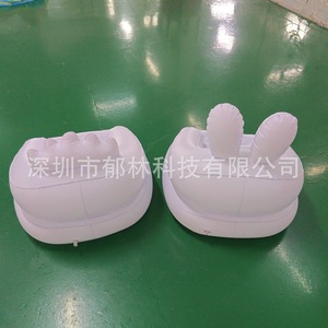 โซฟาเป่าลมสำหรับเด็ก ดีไซน์หูกระต่าย พนักพิงรูปมงกุฎ ผลิตจาก PVC นุ่ม สำหรับเด็กอายุ 2 ปีขึ้นไป - Product Image 4