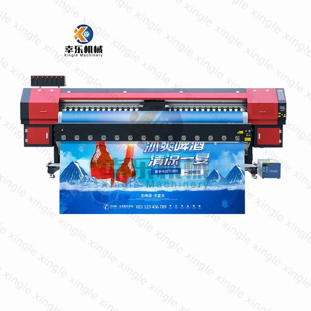 3.2m 10ft 126 inches Digital wide format 3D Floor Sticker Printing Machine Eco Solvent Printer outdoor posters printing machine