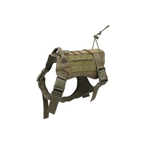 Harnais tactique pour animaux de compagnie, harnais réglable pour chien avec poche Molle, harnais d'entraînement et de promenade en plein air - Product Image 1