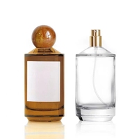 Flacon de parfum cylindrique personnalisé en verre 30ml/50ml, vaporisateur vide avec pompe, atomiseur de parfum avec impression sérigraphique et logo DIY