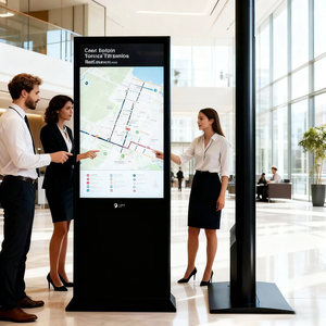 Pantalla Táctil LED de 43 Pulgadas para Señalización Digital Interior, Kiosco Publicitario con Soporte de Pie, Monitor Vertical con Infrarrojos para Publicidad - Product Image 6