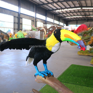 Tùy chỉnh kích thước cuộc sống animatronic rắn và Toucan với cảnh cây động vật cơ khí thực tế cho công viên chủ đề rừng - Product Image 3