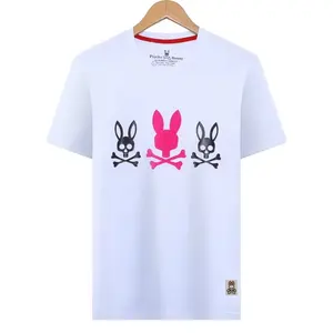 NEW Mens Womens Designer Embroidered Printed Fashion Man Top Quality Cotton Casual Tees Short Sleeve Luxury Bunny T-shirt