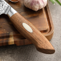 XINZUO couteaux à trancher japonais AUS10 martelés 67 couches véritable acier damas bois de noyer couteau de chef de cuisine tranchant