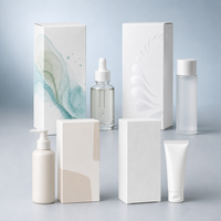 Boîte cadeau en papier artistique avec logo personnalisé, pliable, adaptée aux soins de la peau, aux cosmétiques, aux bougies, aux parfums, aux tasses isothermes, style frais