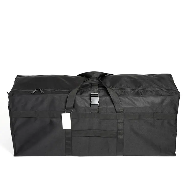 High Quality Big Black Storage Luggage Bags Custom Waterproof Large Outdoor Duffel Capacity Bag For Family Vacation