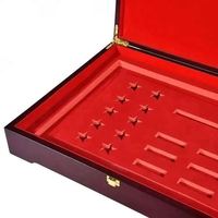 Boîte cadeau en bois personnalisée pour pièces commémoratives d'employés, emballage avec logo d'entreprise pour souvenirs d'entreprise cotée en bourse