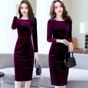 Abiti <span class=keywords><strong>da</strong></span> <span class=keywords><strong>donna</strong></span> di Design a manica lunga abiti <span class=keywords><strong>da</strong></span> <span class=keywords><strong>cerimonia</strong></span> moda popolare abito <span class=keywords><strong>da</strong></span> <span class=keywords><strong>donna</strong></span> lungo - Product Image 1