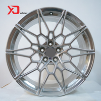 Velg Mobil Penumpang Premium 1-Piece Polished Silver Deep Dish 18-21 6061-T6 Forged Wheel 5x112 5x120 untuk G20 G21 E92 Seri 3 4 5 6