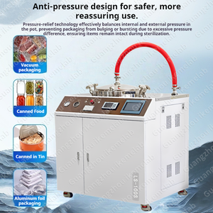 Industriële verticale waterbad autoclaaf retort pot zak zakje glazen fles blikjes huisdierenvoer sterilisatiemachine - Product Image 5