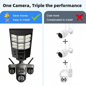 वेंटोन ऐप कैमरा 5mp आईपी 65 4 जी वाईफाई आउटडोर वायरलेस सभी एक नेतृत्व वाले सौर सीटीवी निगरानी दीपक में - Product Image 5