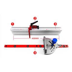 Kit de glissière d'angle pour <span class=keywords><strong>scie</strong></span> à <span class=keywords><strong>table</strong></span> de menuisier, outil de travail du bois, jauge d'onglet, kit de rail - Product Image 5