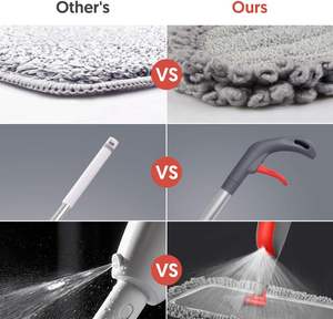 Uso Doméstico Comercial Microfibra Wet Dust <span class=keywords><strong>Mop</strong></span> 3X Reutilizável Almofadas Laváveis para Madeira Laminado Pisos <span class=keywords><strong>Spray</strong></span> <span class=keywords><strong>Mop</strong></span> para Eficaz - Product Image 2