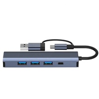 Nouveau USB-C 5-In-2 Multiport Dock Type C Multi-Port Support pour Windows 7 ou les systèmes supérieurs sans lecteur