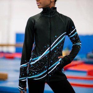 Custom Logo: Brand-New, Best-Selling Cheerleading Sublimation Warm-Up Jacket with Rhinestones - Product Image 1