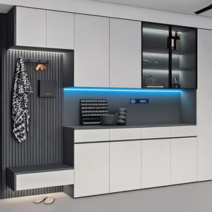 Panca Portascarpe di Lusso in Legno Massello con Cuscino, Mobile Personalizzato <span class=keywords><strong>per</strong></span> Ingresso - Product Image 2