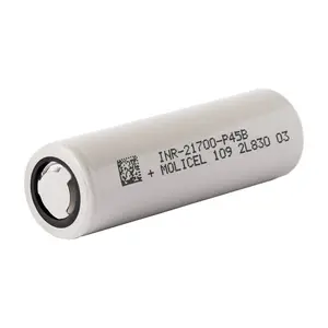 New Arrivals INR-21700-P45B 4500mAh 45A Molicel P45B 21700 3.7V Lithium Ion Rechargeable Battery