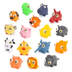 Jouets anti-stress à presser en forme d'animaux variés 2023 – Balle sensorielle amusante pour soulager le stress avec yeux qui sortent – Jouet anti-stress en forme d'animal avec yeux qui sortent - Product Image 1
