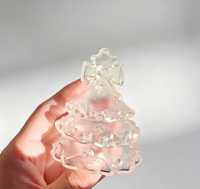 Jouet Squishy Boule d'Eau Transparente Arbre de Noël en Gros, Jouet Sensoriel Anti-Stress à Presser pour Enfants de 5 à 7 Ans, Idéal pour les Fêtes