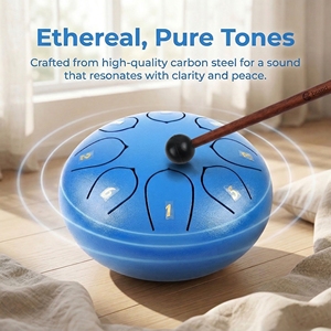 Tambor de Lengüetas de Acero Personalizado de 6 Pulgadas, Juguete Educativo de 8 <span class=keywords><strong>Notas</strong></span>, Tambor de Mano Relajante para Meditación - Product Image 3