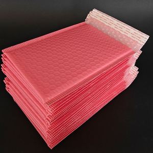 ซองกันกระแทกพลาสติกแบบ Co-extruded สีชมพู HYB-10 สำหรับส่งด่วน บรรจุภัณฑ์เสื้อผ้าแบบหนา ปิดผนึกด้วยกาวในตัว รับผลิตตามสั่งขายส่ง - Product Image 3