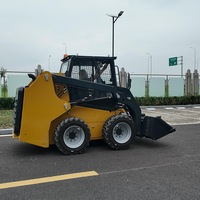 Livraison gratuite chargeurs diesel Chine Mini chenilles coulissantes Skidsteer chargeuses sur pneus avant haute qualité chargeuse compacte