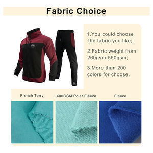 Personnalisé 500 GSM Sweat à capuche en coton lourd et pantalon de survêtement surdimensionné Baggy survêtement avec impression survêtement d'hiver pour hommes - Product Image 2