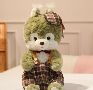 Nuovo Peluche Morbido e Carino a Forma di Scoiattolo al Cioccolato alle Nocciole, con Gonna a Pois, Giocattolo per Bambini - Product Image 4