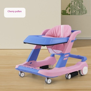 Andador para bebés con patas en forma de O, antivuelco y con disco musical, ligero y plegable, apto para sentarse. - Product Image 3