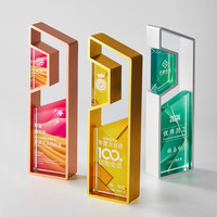 Trophée en métal et cristal personnalisé en gros, trophée créatif haut de gamme, médailles et plaques en cristal