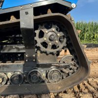 Tracteur agricole à chenilles de 120 CV à faible pression au sol pour les rizières boueuses et les terrains en pente, cultivateur à chenilles