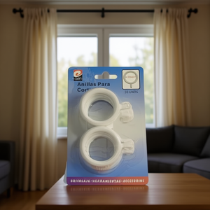 Anillas Para Cortina Plastic 33mm 10 Units For Curtains - Product Image 1