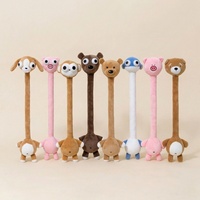 Superbe jouet en peluche brodé chien à col long, accessoires personnalisables, couleur au choix, rembourrage en polyester et coton PP, 31-50cm, unisexe