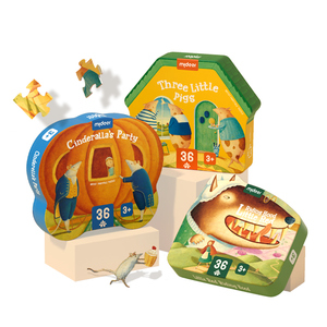 Rompecabezas de Cuentos de Hadas MIDEER MD3206 - Los Tres Cerditos, Juguetes Educativos, Rompecabezas - Product Image 1