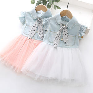 Commercio all'ingrosso di Mercato di Abbigliamento Nuovo Prodotto Della Corea Bambini Del Bambino Della Ragazza Dei <span class=keywords><strong>Jeans</strong></span> Vestito Per Acquistare Direttamente Dal Fornitore Della Cina - Product Image 2