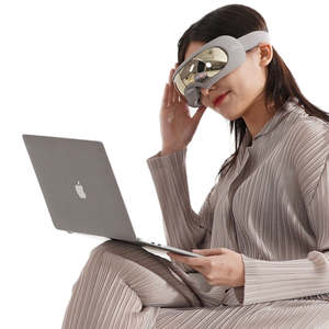 El masajeador de ojos inteligente recargable avanzado cuenta con terapia de calor y música - Product Image 2