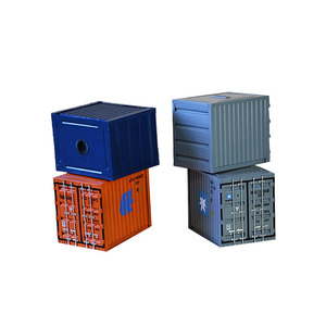 Modèle de conteneur de fret maritime, tirelire, jouet, réservoir de stockage d'argent en métal créatif européen et américain, vente en gros - Product Image 1